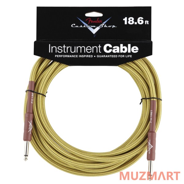 Fender CUSTOM SHOP 18.6' INSTRUMENT CABLE TWEED Инструментальный кабель
