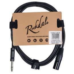 Rockdale XJ001-2M Микрофонный кабель XLR male X stereo jack male, 2 м