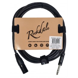 Rockdale XJ001-3M Микрофонный кабель XLR male X stereo jack male, 3 м