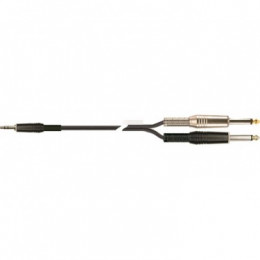 Quik Lok STR611K-3 BK Кабель 2 Mono Jack Male - Stereo Mini Jack