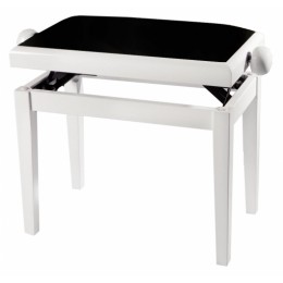Gewa Deluxe White High Gloss Black Cover Банкетка для пианино