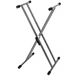 Gewa Keyboard Stand Silver Grey Стойка клавишная Х-образная