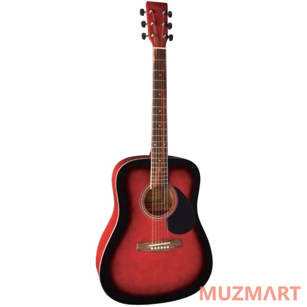 VGS D10 Dreadnought Redburst Акустическая гитара
