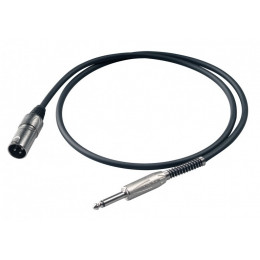 Proel BULK220LU3 Микрофонный кабель, 6.3мм Jack <->XLR папа, 3м