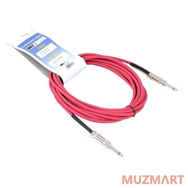 Invotone ACI1002R Инструментальный кабель 6,3 джек моно <-> 6,3 джек моно, 2 м