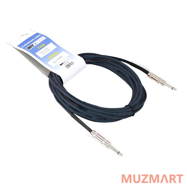 Invotone ACI1003BK Инструментальный кабель 6,3 джек моно <-> 6,3 джек моно, 3 м
