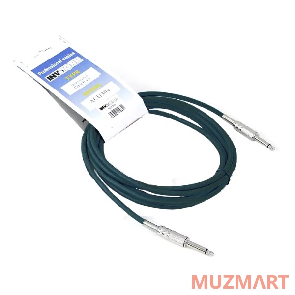 Invotone ACI1304BK Инструментальный кабель 6,3 джек моно <-> 6,3 джек моно, 4 м